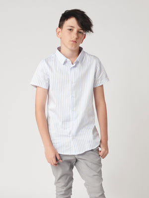 SHIRT Blue-White Stripe / 14