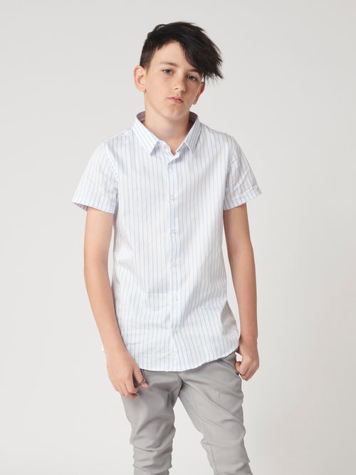 SHIRT Blue-White Stripe / 14