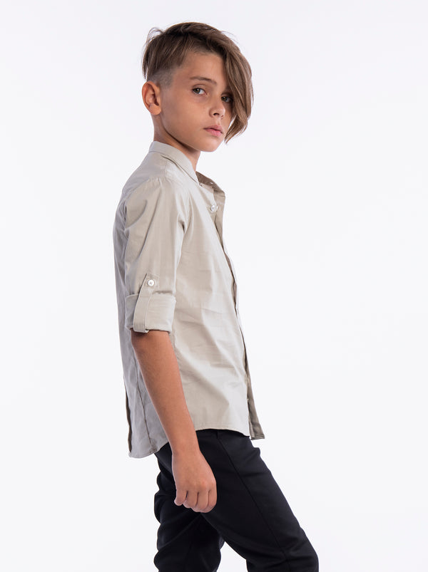 FASHION BUTTONNED SHIRTS Camel / 14