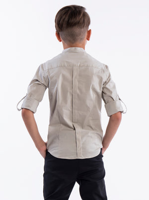 FASHION BUTTONNED SHIRTS Camel / 14