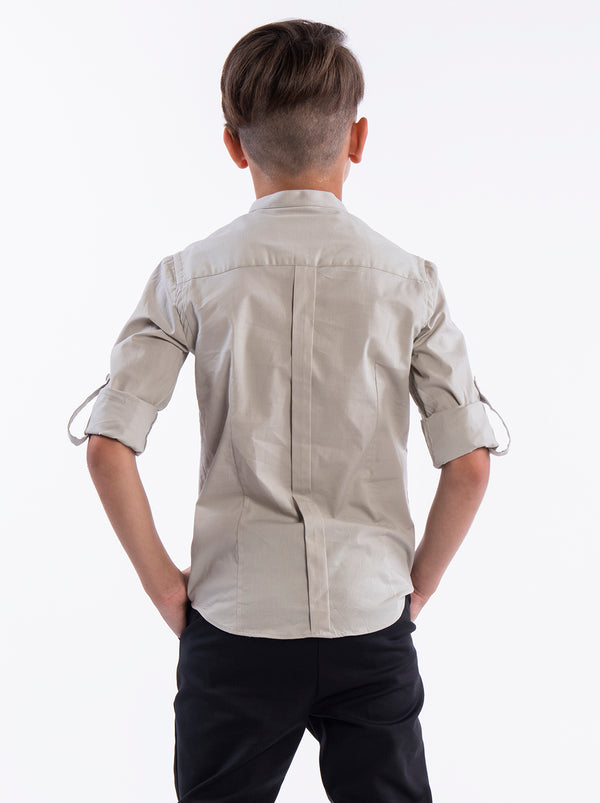 FASHION BUTTONNED SHIRTS Camel / 14