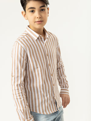 FASHION BUTTONNED SHIRTS Camel / 5