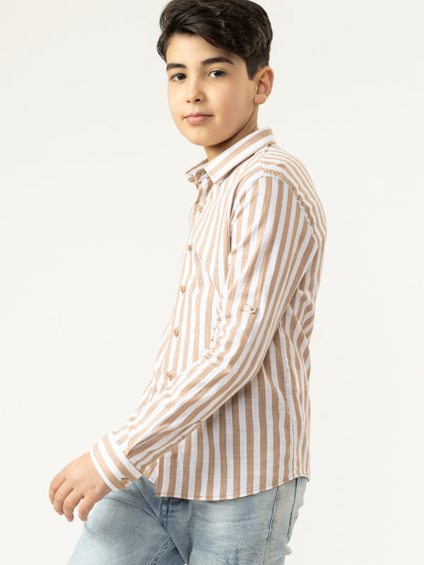 FASHION BUTTONNED SHIRTS Camel / 5