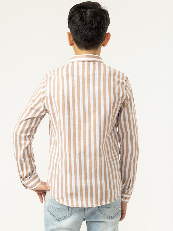FASHION BUTTONNED SHIRTS Camel / 5