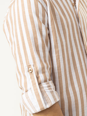 FASHION BUTTONNED SHIRTS Camel / 5