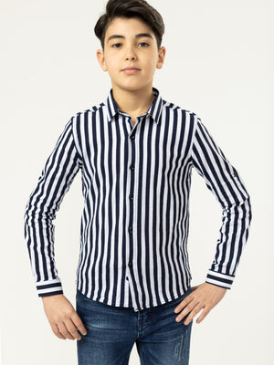 FASHION BUTTONNED SHIRTS Blue / 14
