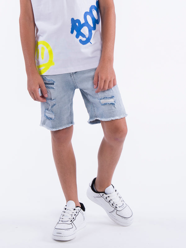 JEANS BERMUDA Light Blue / 14
