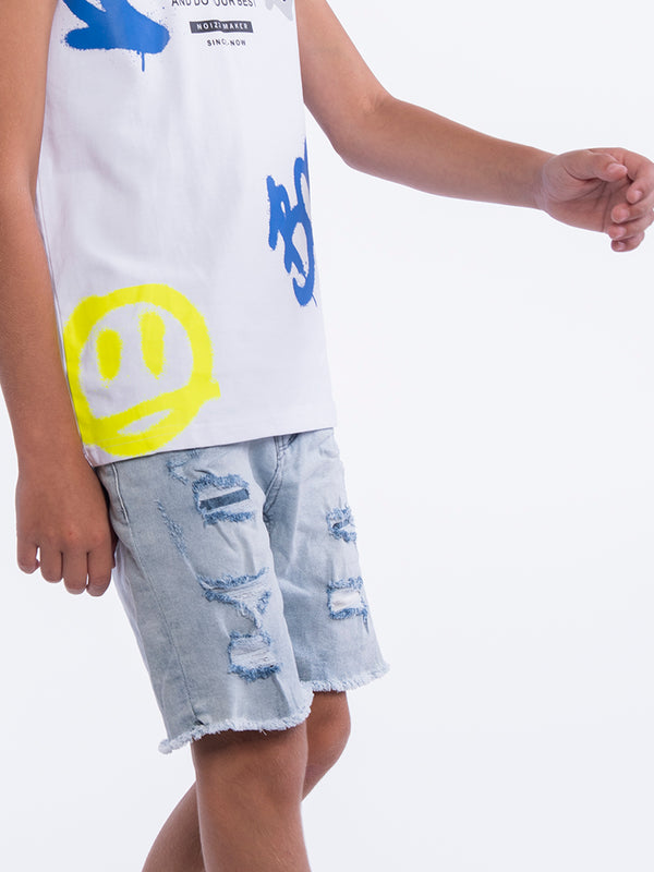 JEANS BERMUDA Light Blue / 14