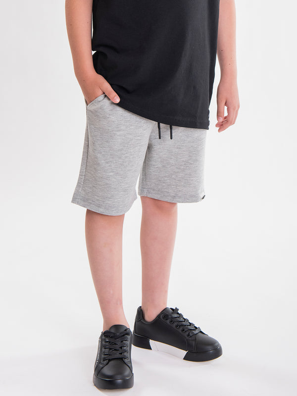 KNITTED BERMUDA Grey Melange / 14