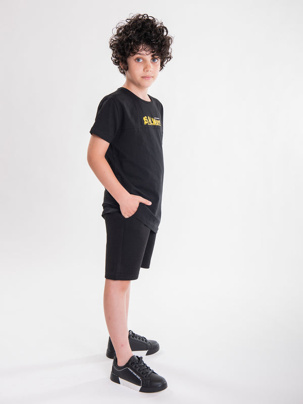KNITTED BERMUDA Black / 14