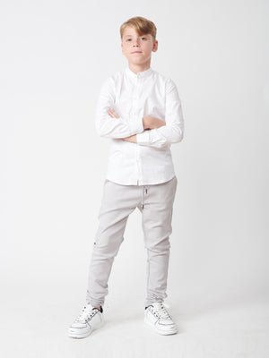 TAILORED PANTS Light Gray / 14