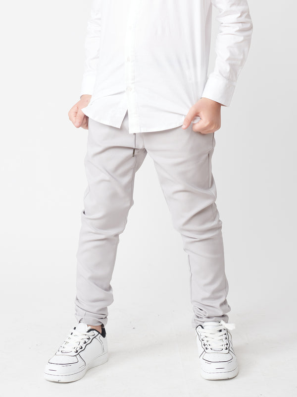TAILORED PANTS Light Gray / 14