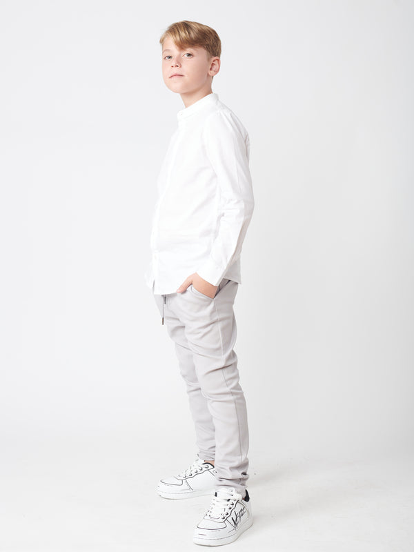 TAILORED PANTS Light Gray / 14