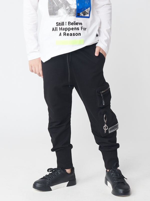 WOVEN PANTS Black / 14