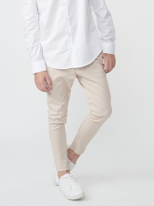 TAILORED PANTS Beige / 14