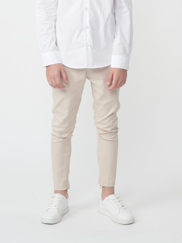 TAILORED PANTS Beige / 14