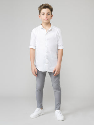 TAILORED PANTS Light Gray / 14
