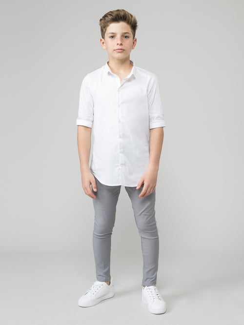 TAILORED PANTS Light Gray / 14