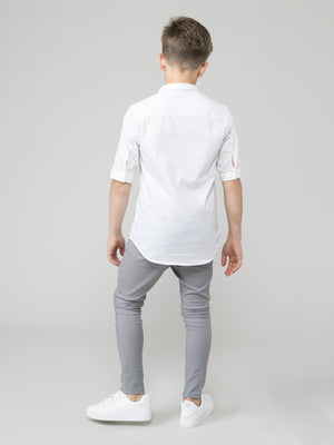 TAILORED PANTS Light Gray / 14