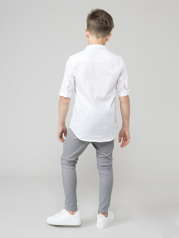 TAILORED PANTS Light Gray / 14