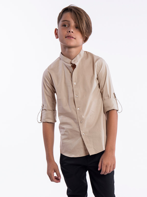 FASHION BUTTONNED SHIRTS Stone / 14