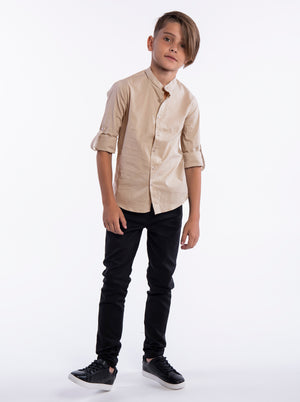 FASHION BUTTONNED SHIRTS Stone / 14