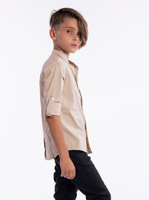 FASHION BUTTONNED SHIRTS Stone / 14