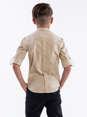 FASHION BUTTONNED SHIRTS Stone / 14