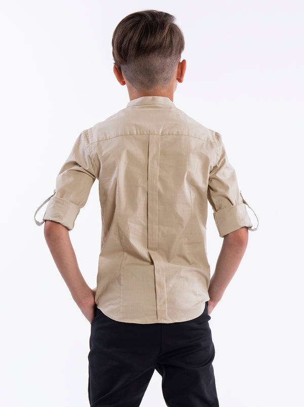 FASHION BUTTONNED SHIRTS Stone / 14