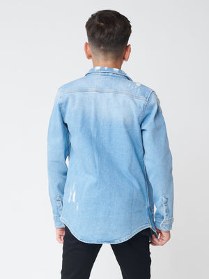 DENIM SHIRT Light Blue / 14