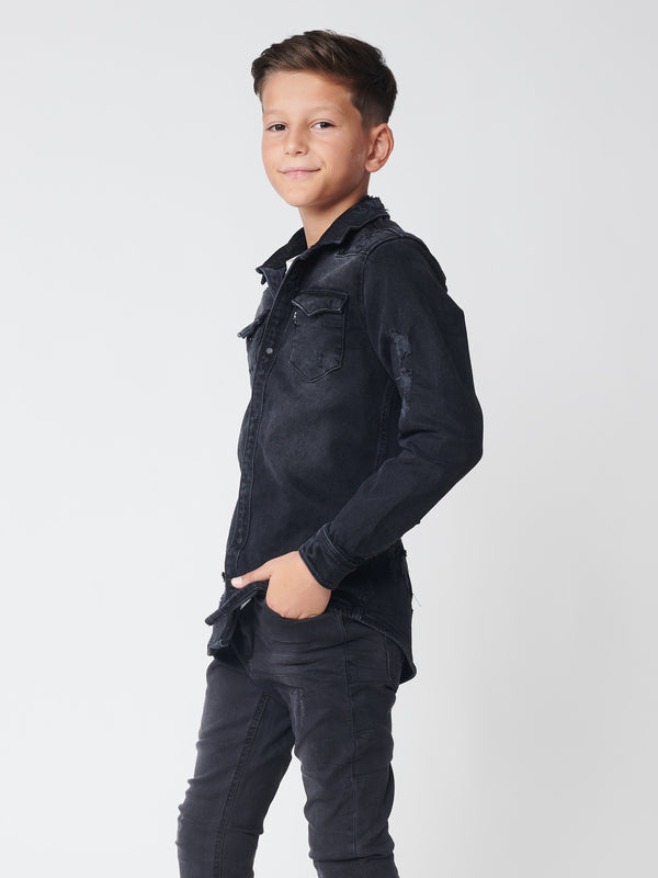 DENIM SHIRT Black / 14