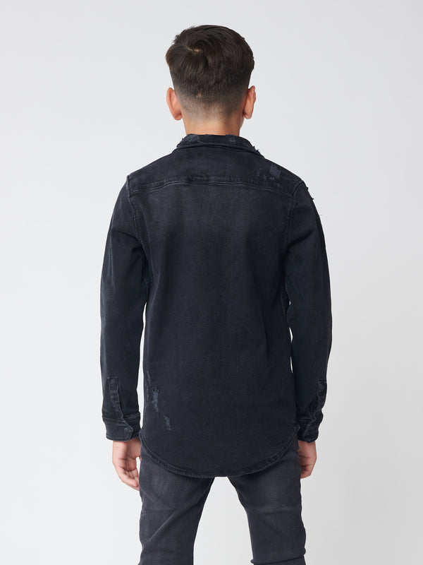 DENIM SHIRT Black / 14