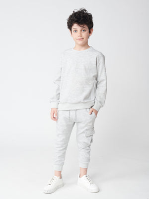 FASHION SET TOP Grey Melange / 14