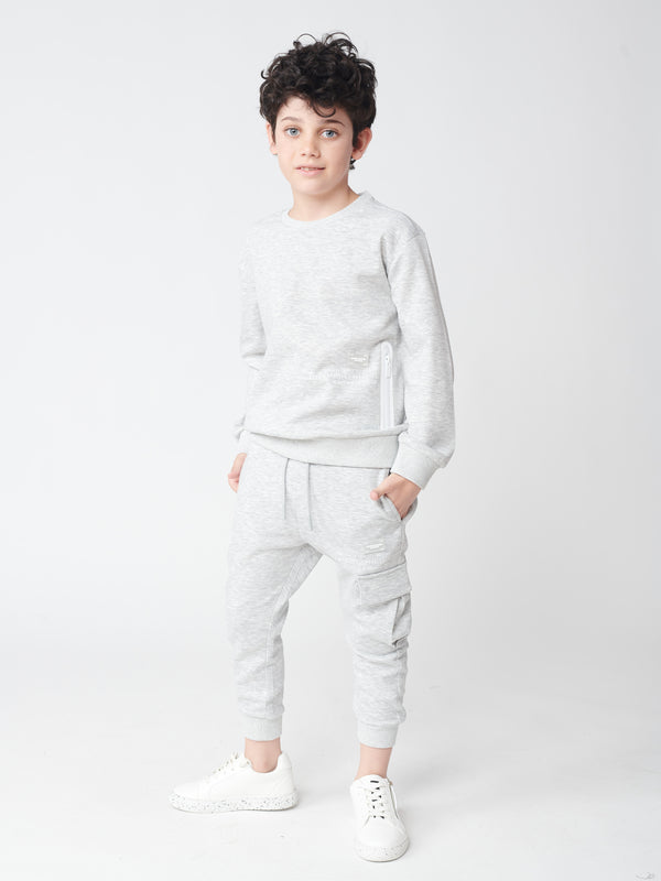 FASHION SET TOP Grey Melange / 14