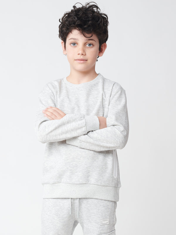 FASHION SET TOP Grey Melange / 14