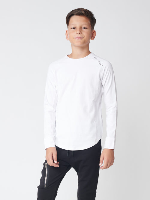 BASIC + LONG SLEEVE T White / 14