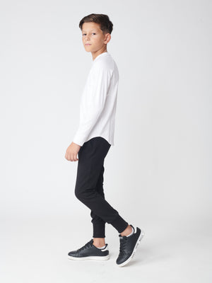 BASIC + LONG SLEEVE T White / 14
