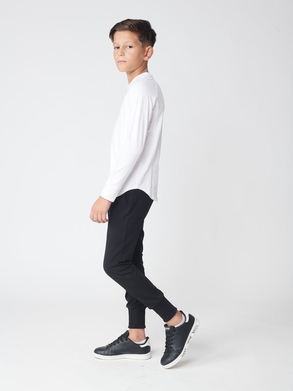 BASIC + LONG SLEEVE T White / 14