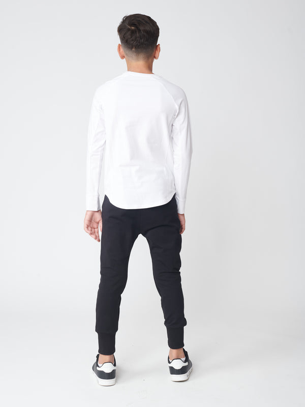 BASIC + LONG SLEEVE T White / 14
