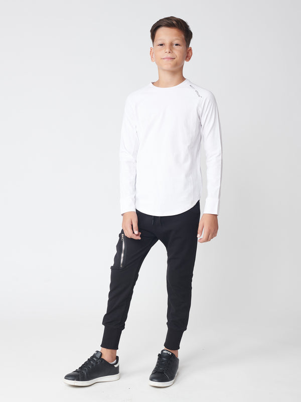 BASIC + LONG SLEEVE T White / 14