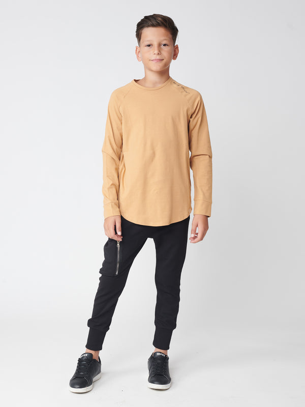 BASIC + LONG SLEEVE T Camel / 14