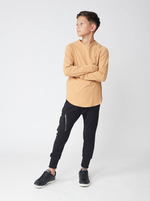 BASIC + LONG SLEEVE T Camel / 14