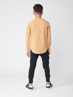 BASIC + LONG SLEEVE T Camel / 14