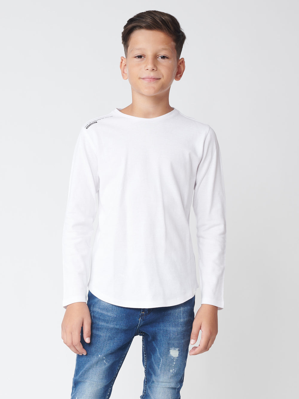 BASIC + LONG SLEEVE T White / 14