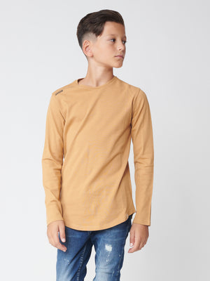 BASIC + LONG SLEEVE T Camel / 14