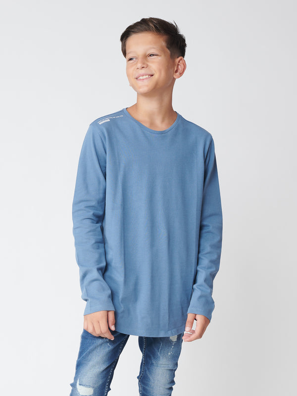 BASIC + LONG SLEEVE T Blue / 14
