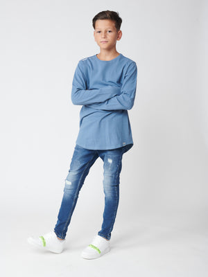 BASIC + LONG SLEEVE T Blue / 14