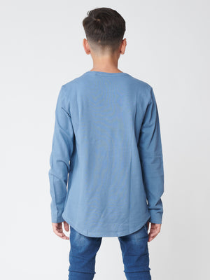 BASIC + LONG SLEEVE T Blue / 14
