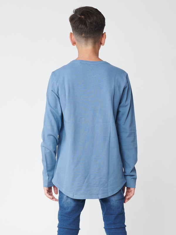 BASIC + LONG SLEEVE T Blue / 14
