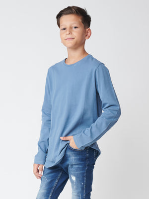 BASIC + LONG SLEEVE T Blue / 14